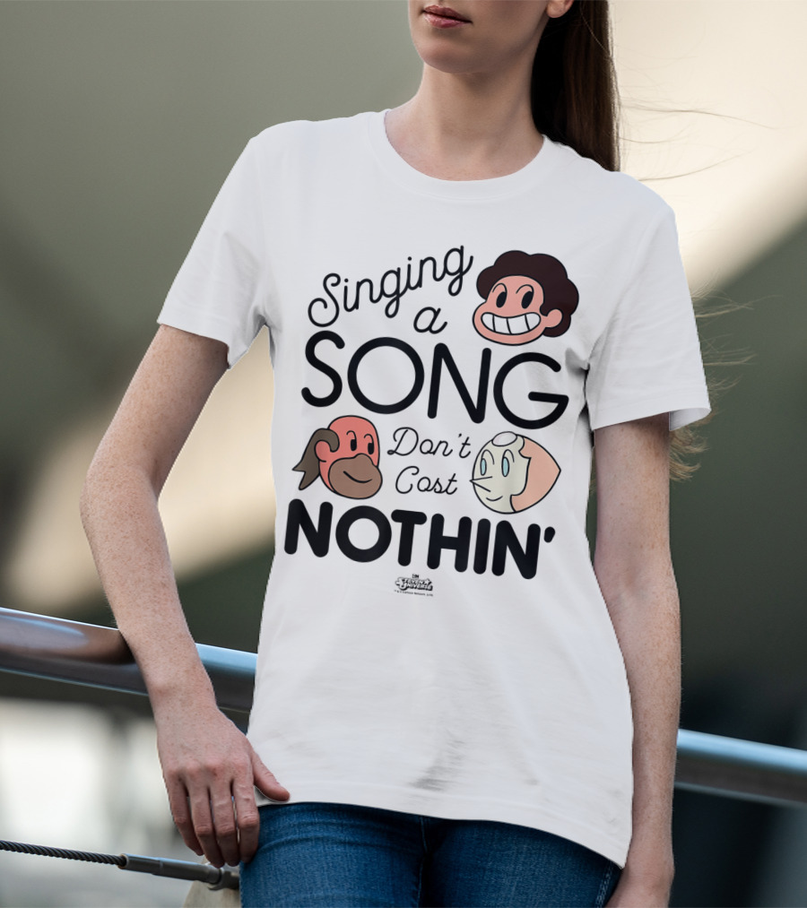 Singing A Song Don't Cost Nothin' Steven Universe Cartoon Network Characters T-Shirt