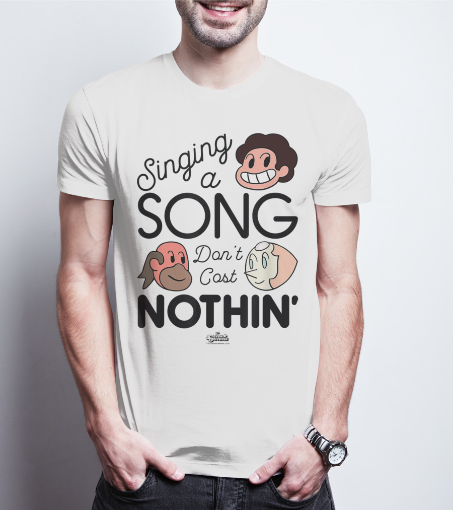 Singing A Song Don't Cost Nothin' Steven Universe Cartoon Network Characters T-Shirt
