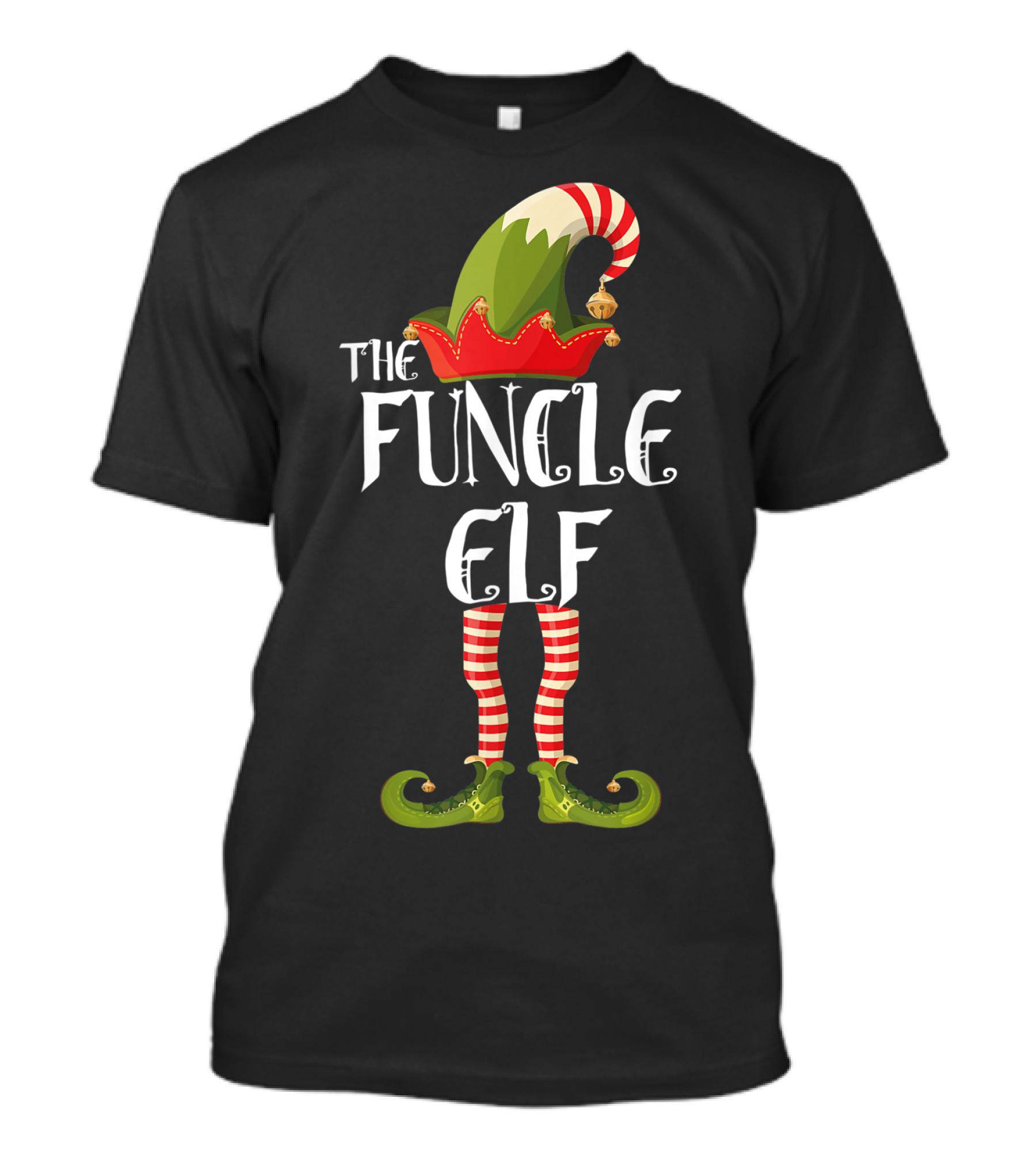 The Funcle Elf Holiday Outfits Humor T-Shirt