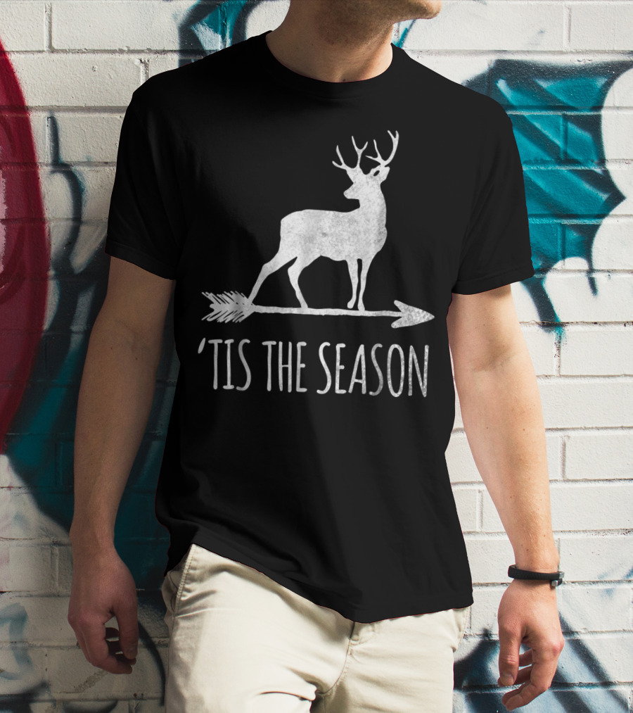Tis The Season Funny Deer Bow Hunting Arrow T-Shirt