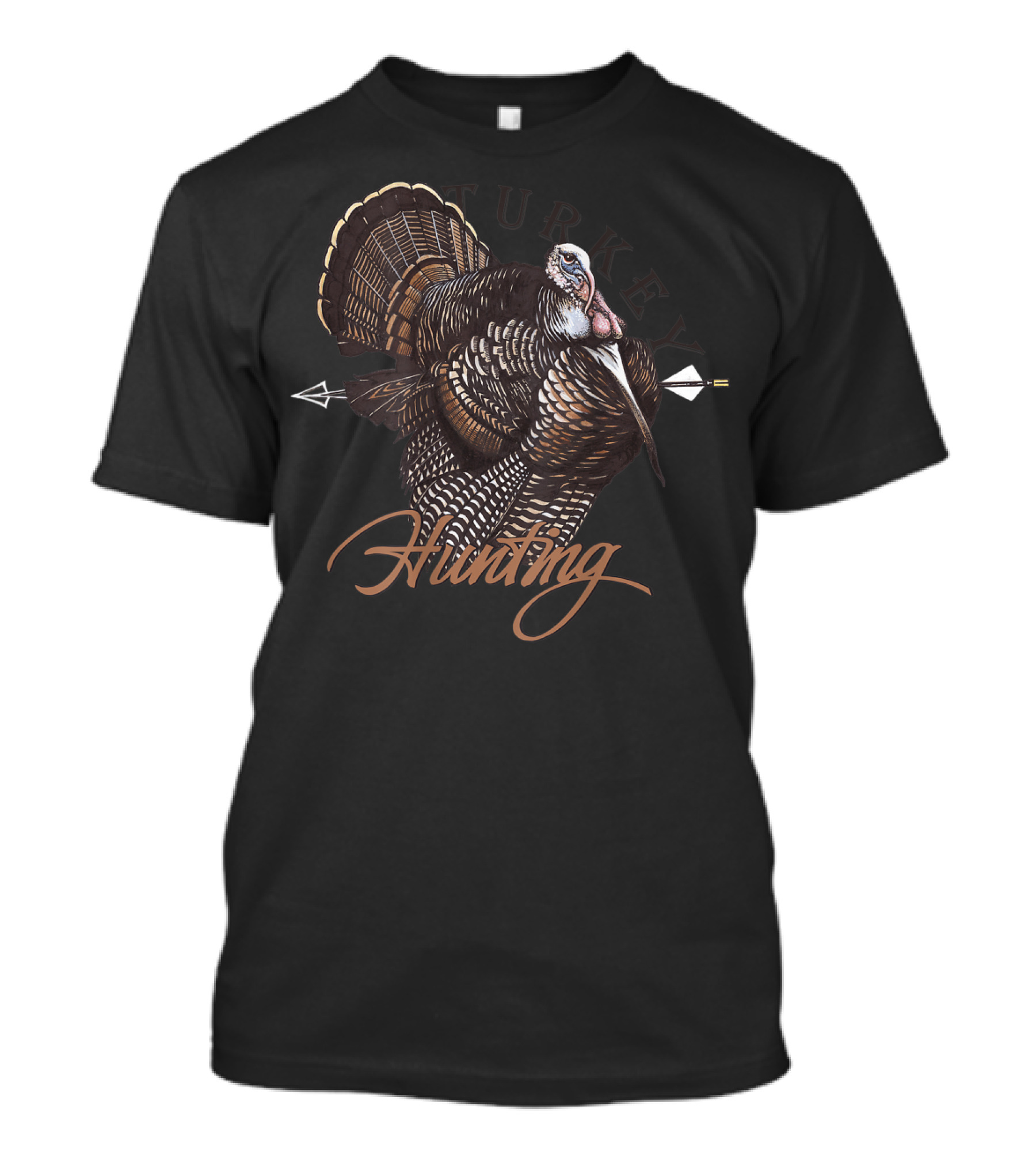 Turkey Hunting Arrow Backdrop T-Shirt