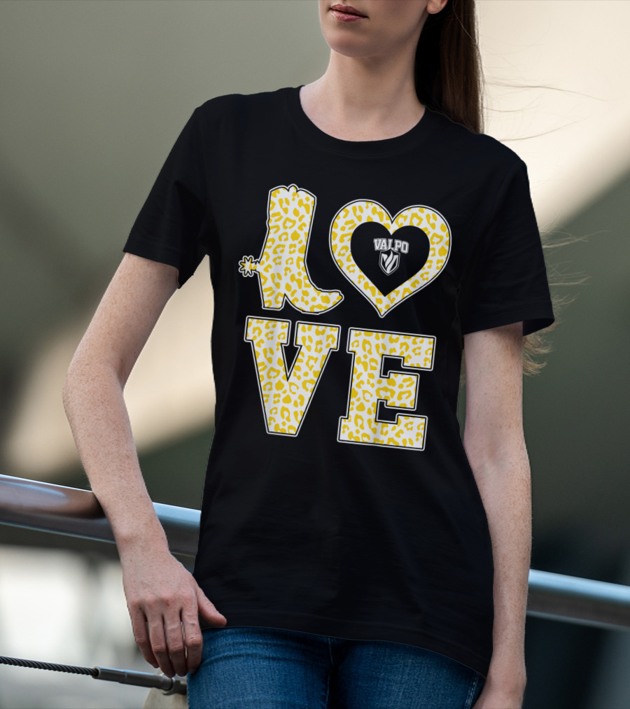 Valparaiso Crusaders Valpo Leopard Love Boot T-Shirt