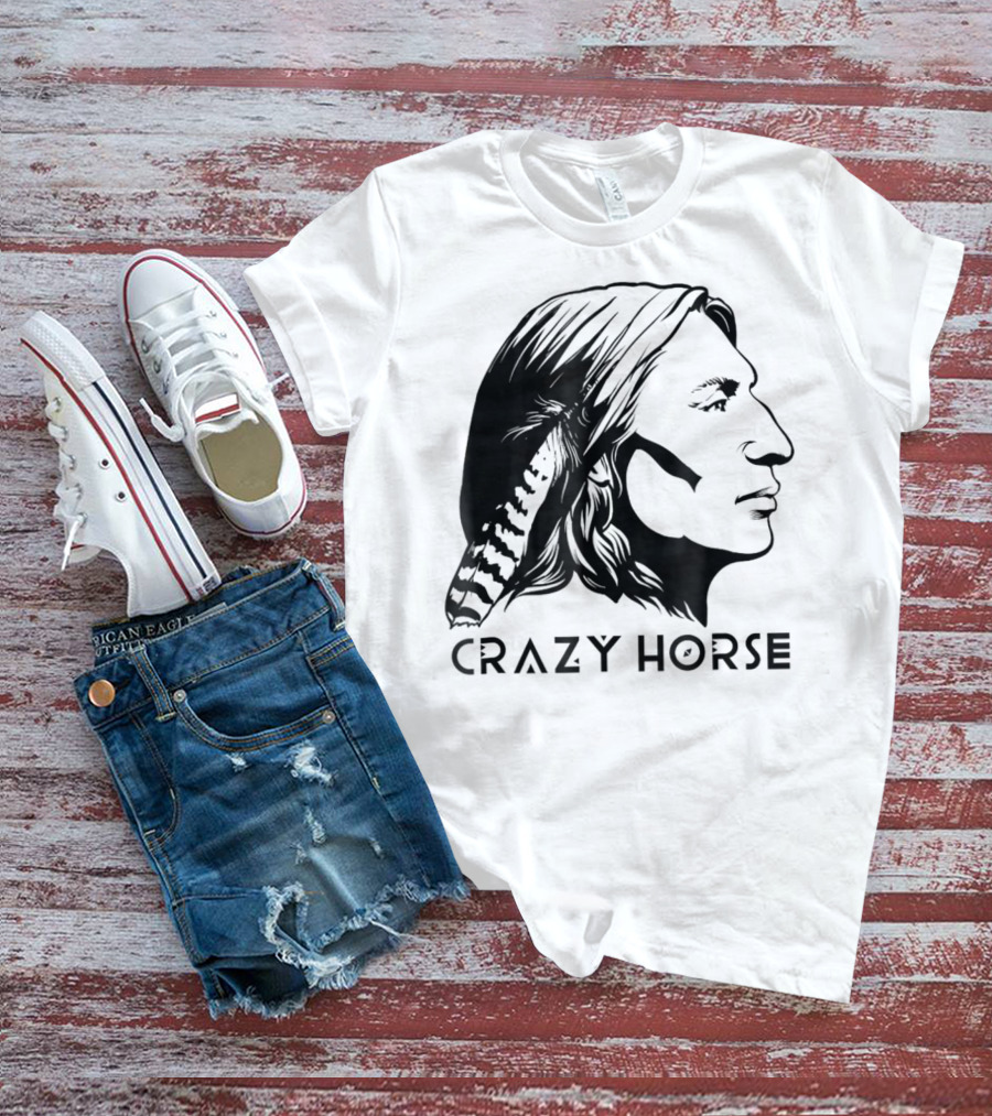 Crazy Horse Native American Profile T-Shirt