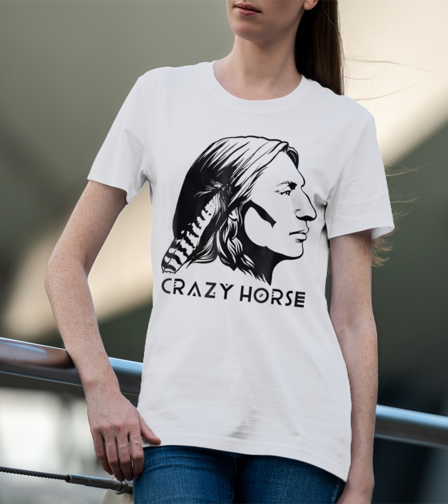 Crazy Horse Native American Profile T-Shirt