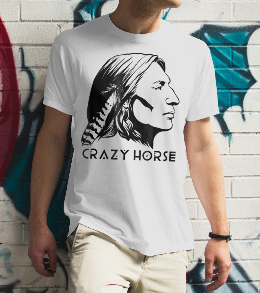 Crazy Horse Native American Profile T-Shirt