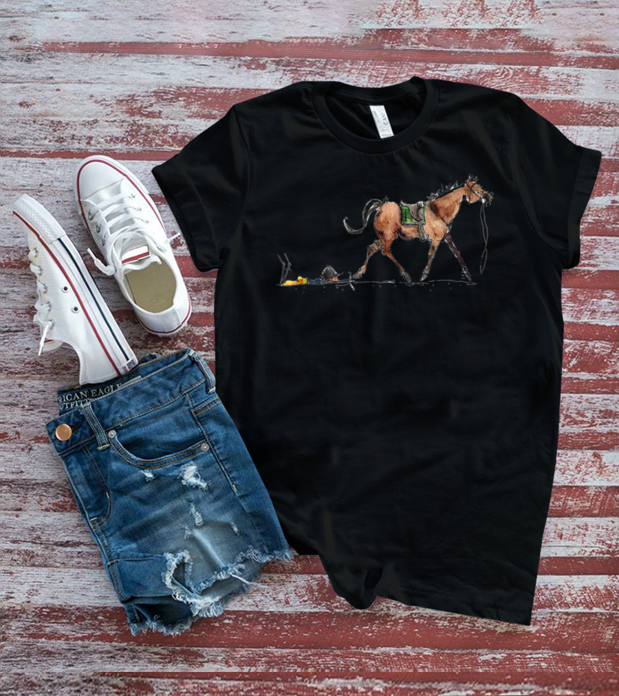 Cute Horse Trotting While Horses Keep Me Grounded T-Shirt