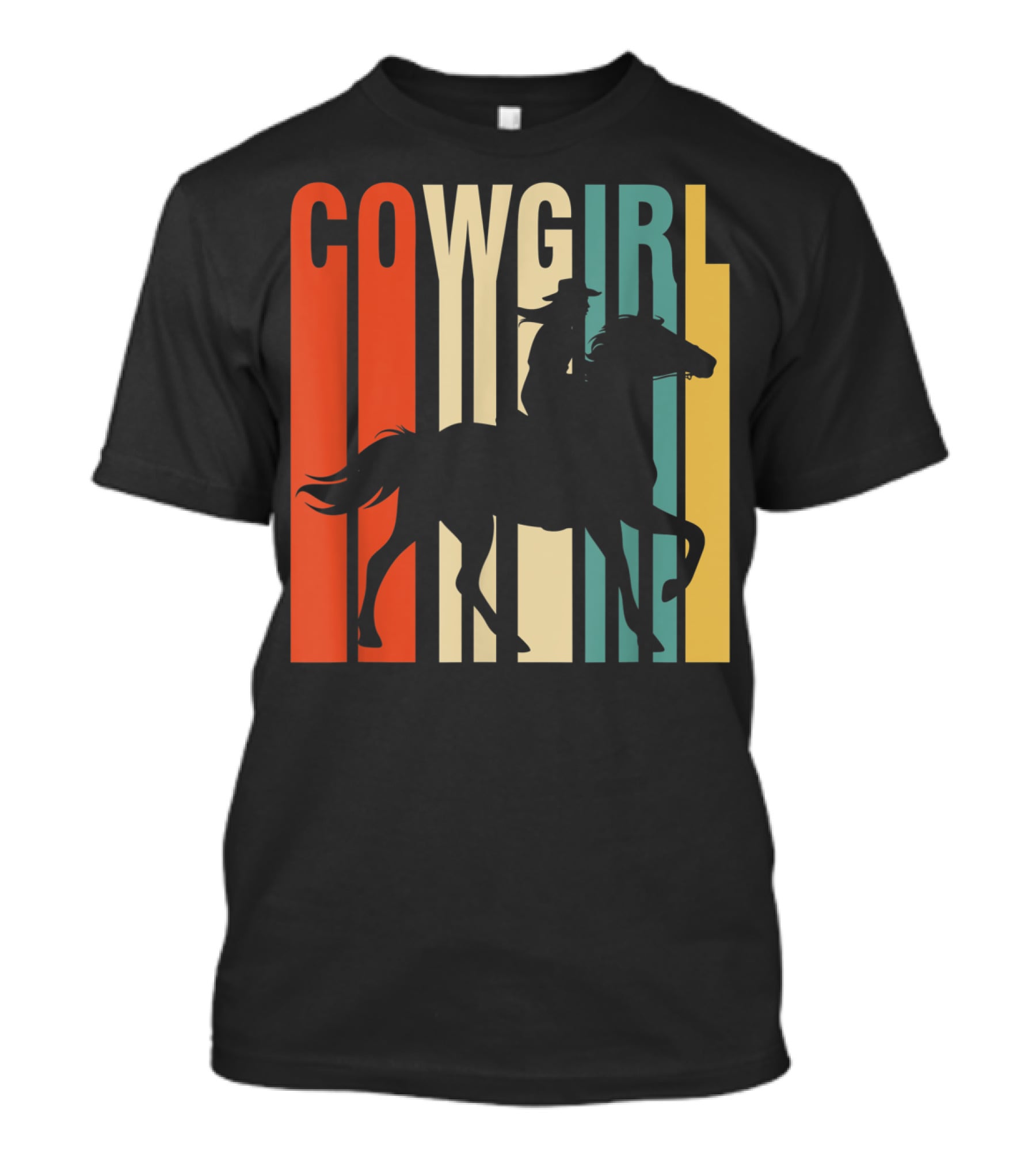 Cowgirl Silhouette Horse Rider T-Shirt