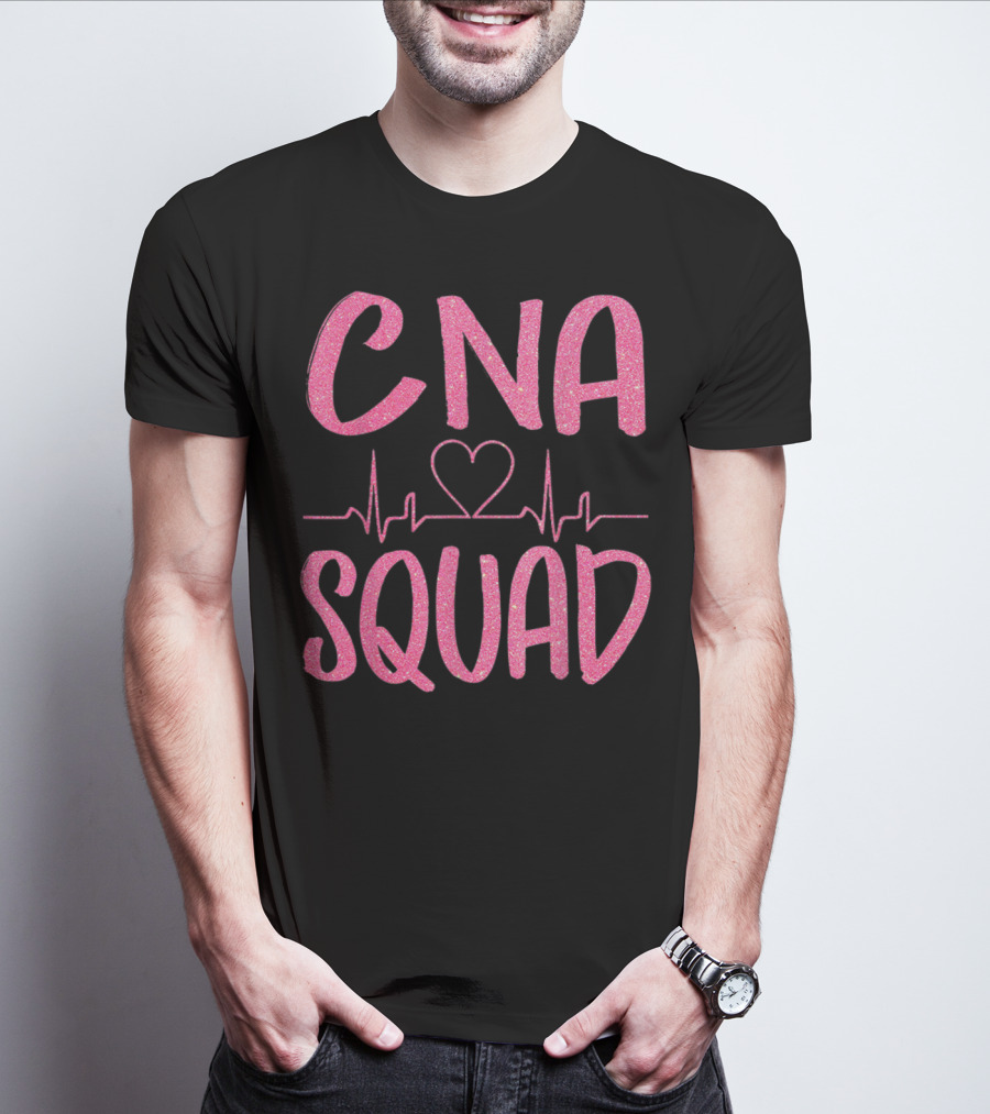 CNA Squad Heartbeat Love Certified Nursing Assistant T-Shirt