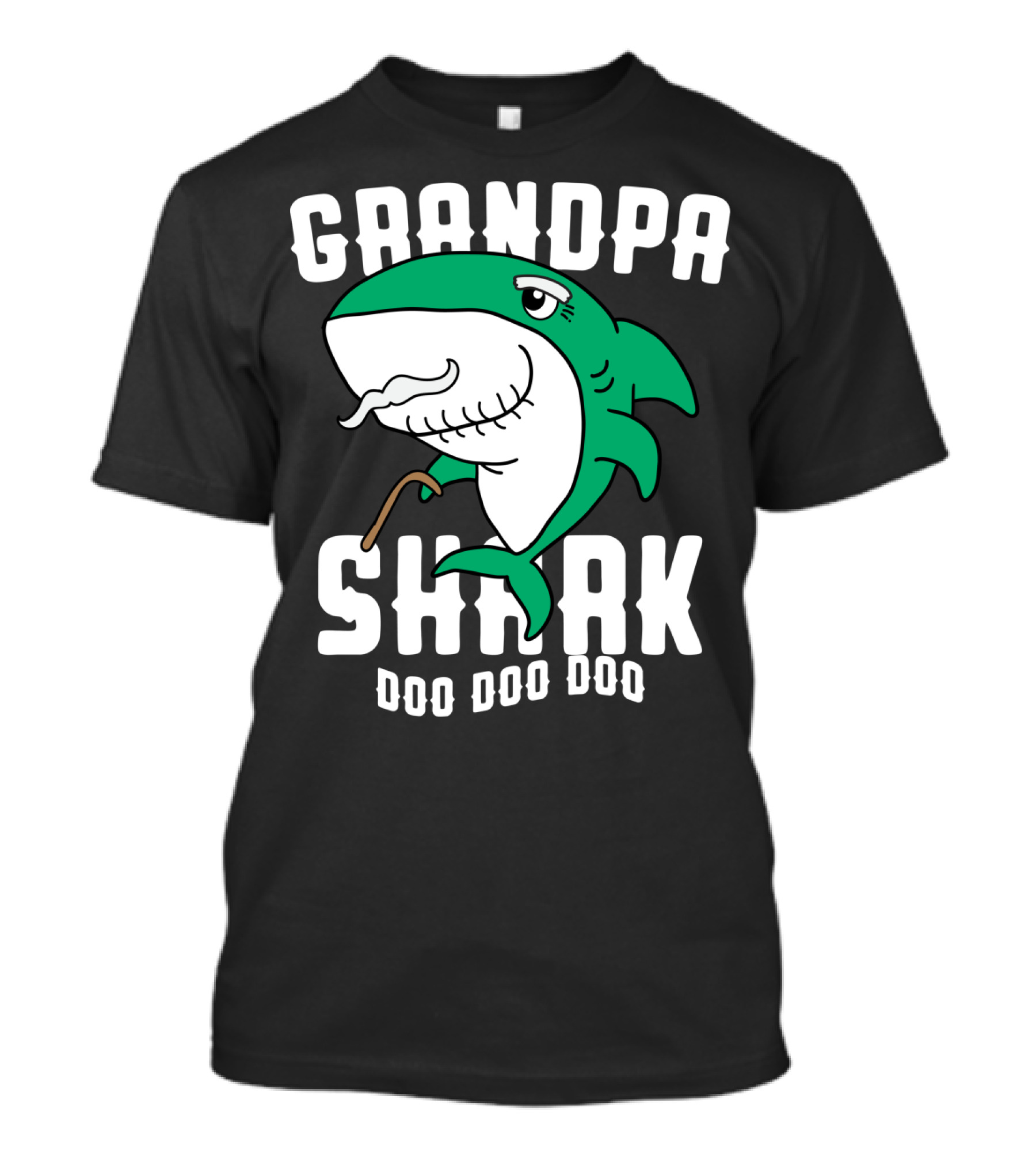 Grandpa Shark Doo Doo Doo Halloween Chr Dad Grandfather T-Shirt