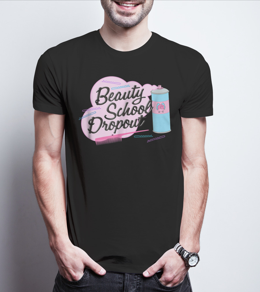 Beauty School Dropout Grease Pink Ladies Can And Comb T-Shirt