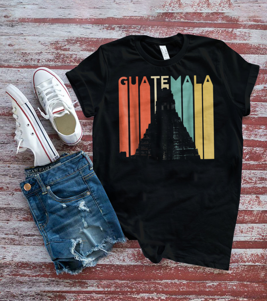 Guatemala Chapin Atitlan Tikal Maya Mayan Pyramid T-Shirt