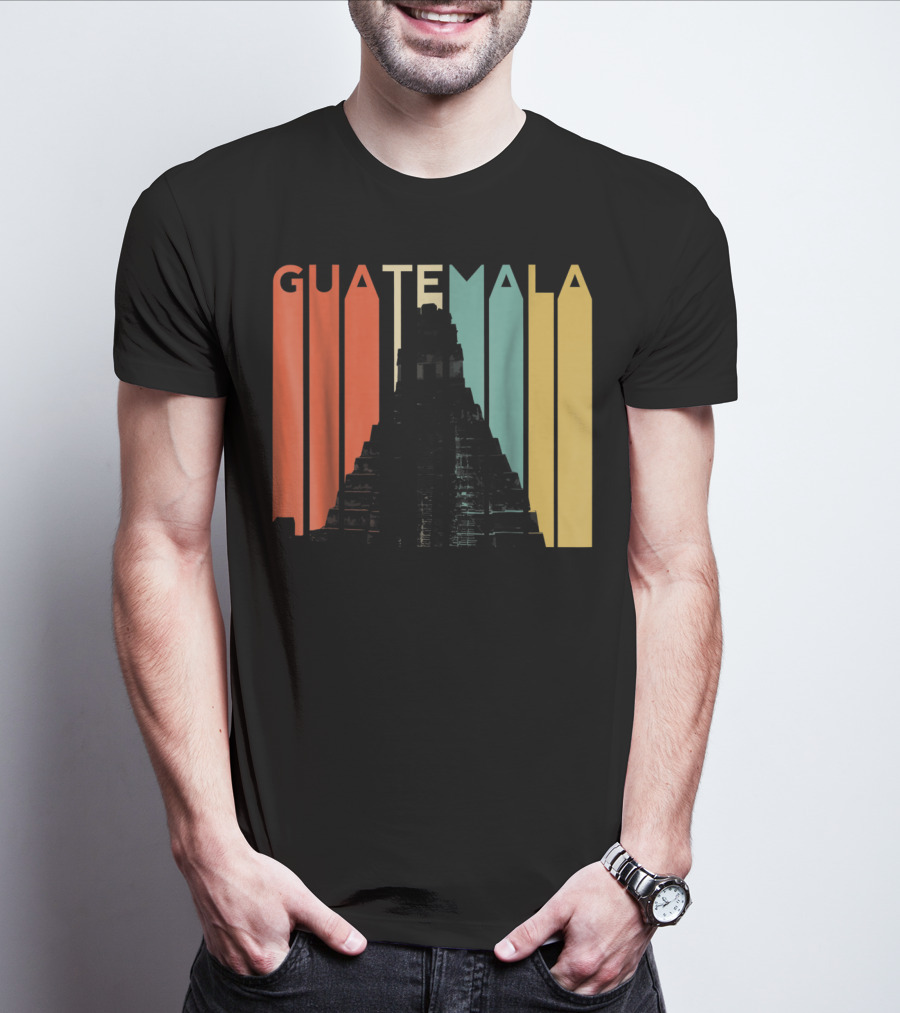 Guatemala Chapin Atitlan Tikal Maya Mayan Pyramid T-Shirt
