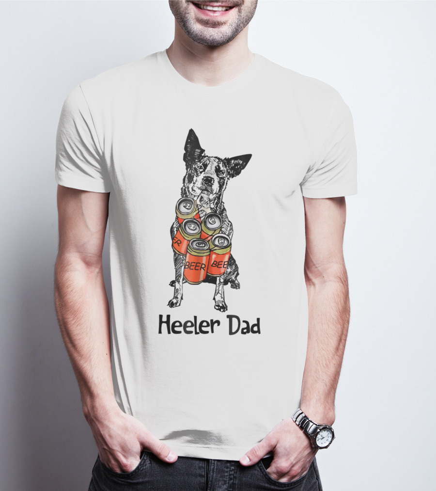 Heeler Dad Beer Cans T-Shirt