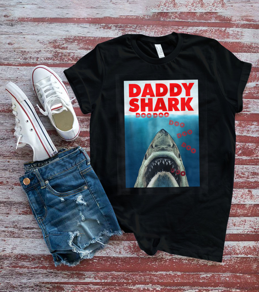 Daddy Shark Doo Doo Doo Jaws T-Shirt