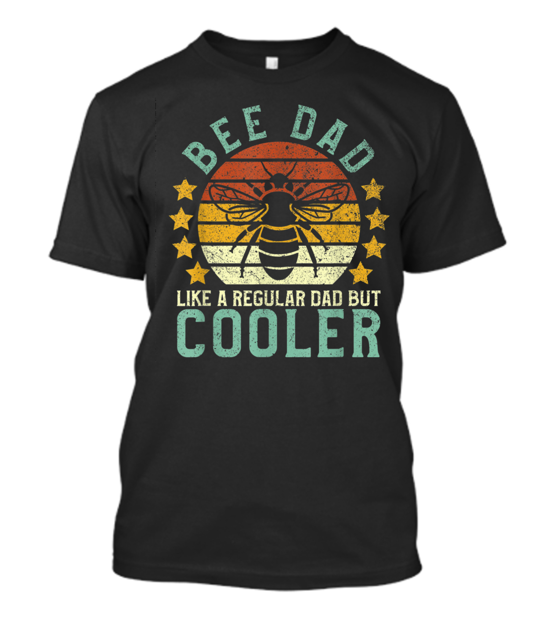 Bee Dad Like A Regular Dad But Cooler Retro Beekeeper T-Shirt