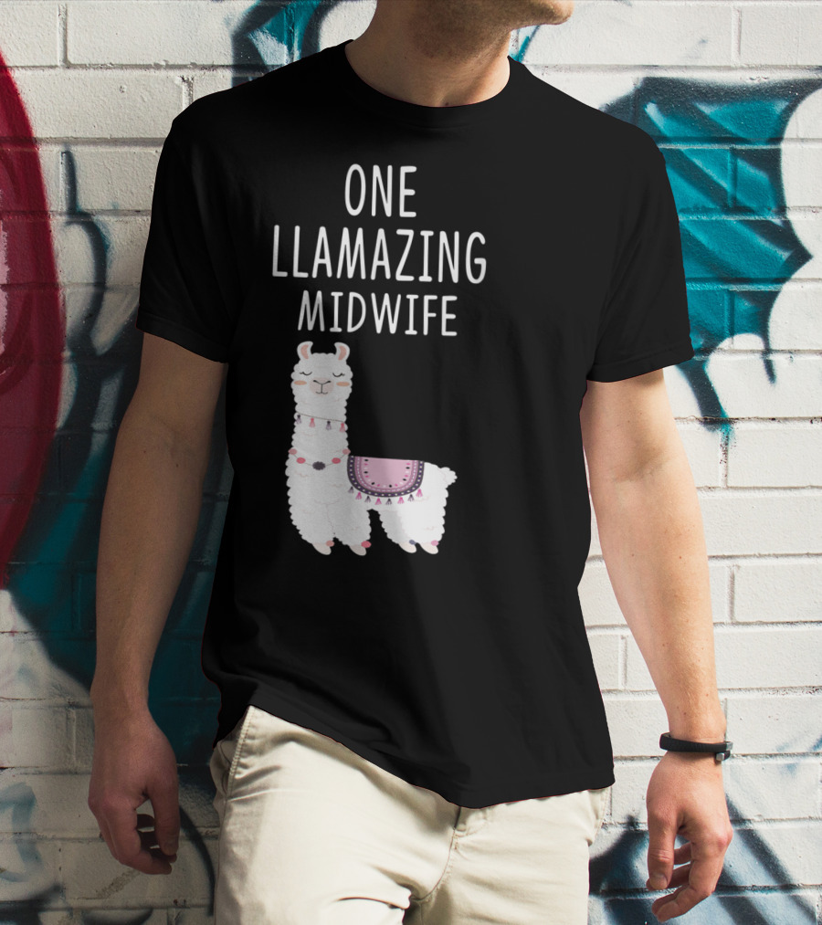 One Llamazing Midwife Llama T-Shirt