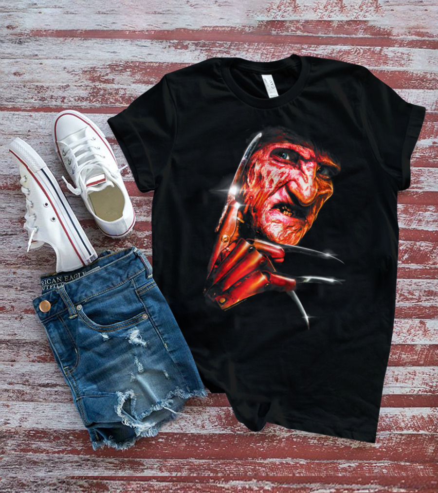 Nightmare On Elm Street Freddy Krueger Claw Face T-Shirt