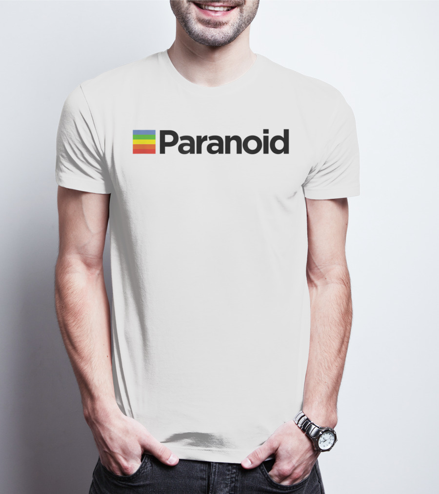 Paranoid Aesthetic Rainbow Stripe Vaporwave Vintage Fashion T-Shirt