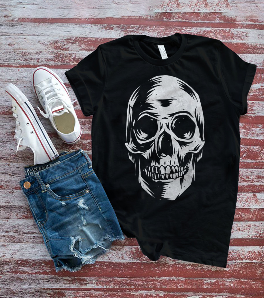 Skull Distressed Vintage Hall T-Shirt