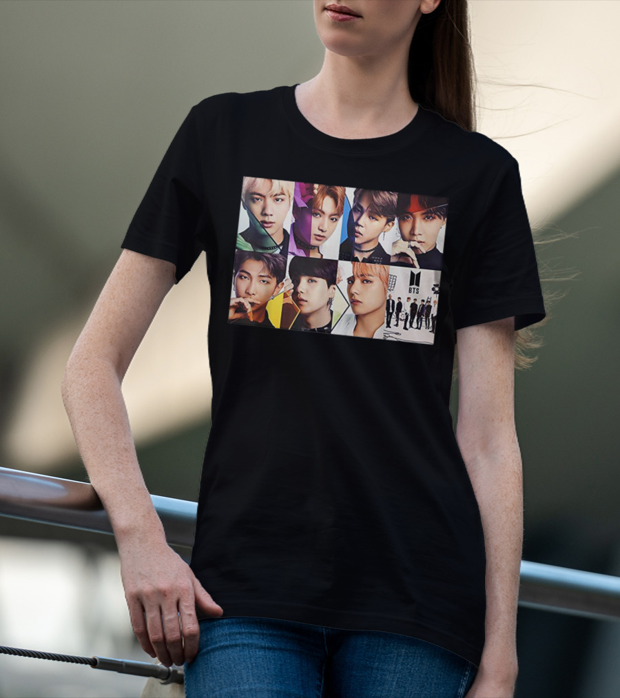BTS Members Collage K Pop Fans T-Shirt