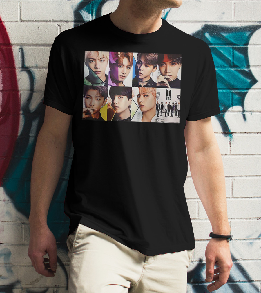 BTS Members Collage K Pop Fans T-Shirt