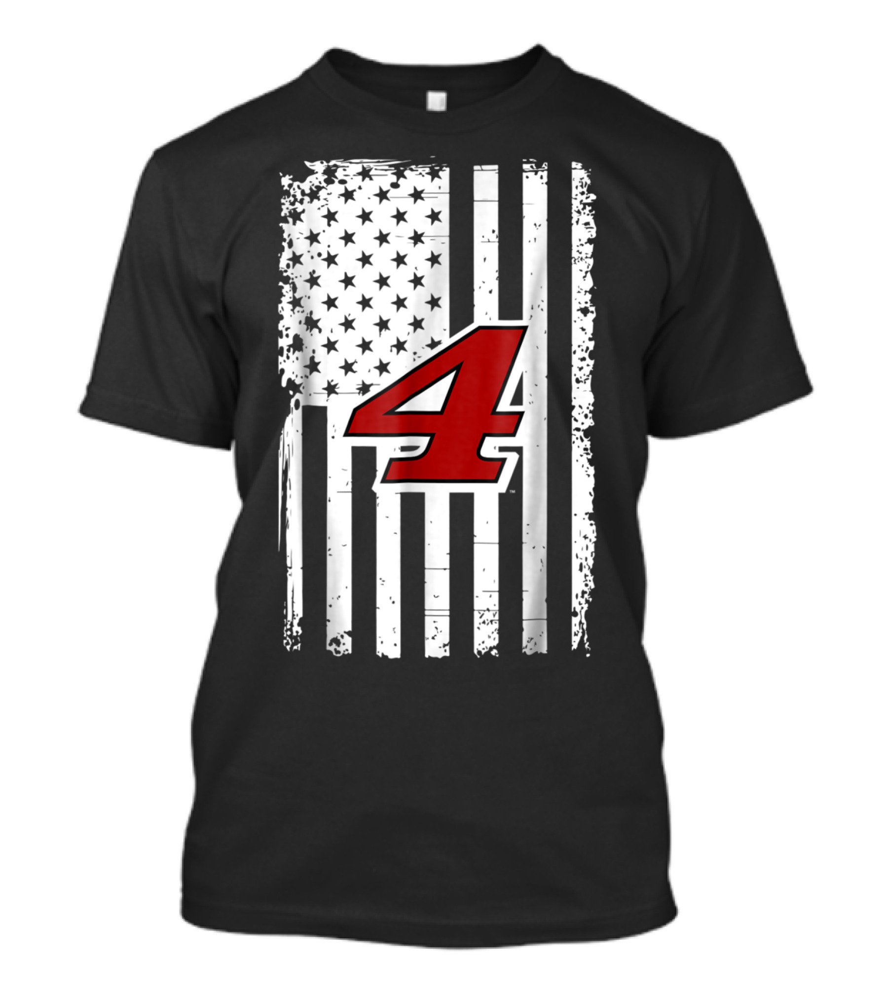 Kevin Harvick Number 4 American Flag T-Shirt