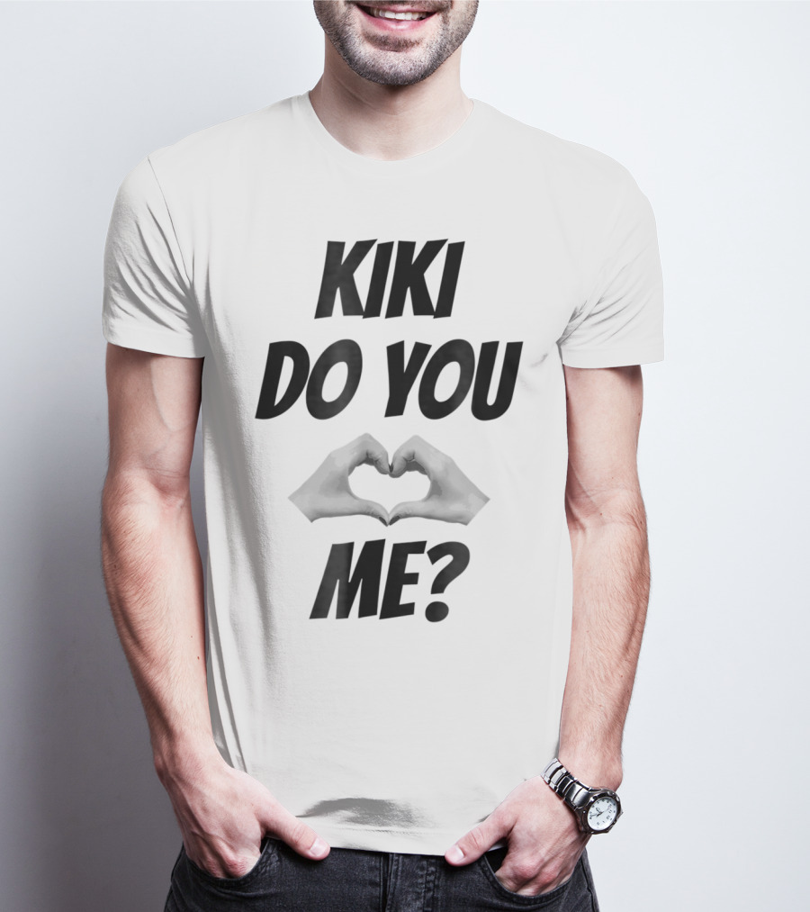 KIKI Do You Love Me Hands Heart Shape T-Shirt