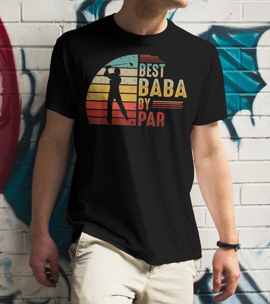 Best Baba By Par Golf Lover Mens Fathers T-Shirt