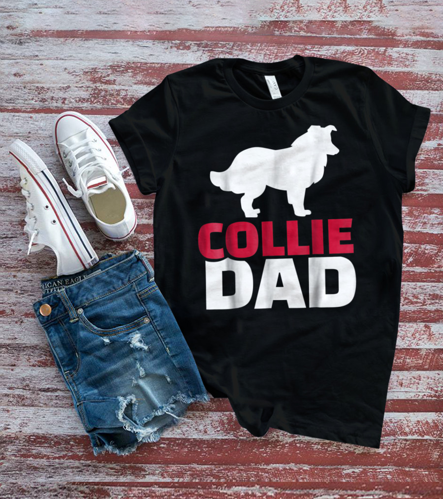 Collie Dad Border Collie T-Shirt