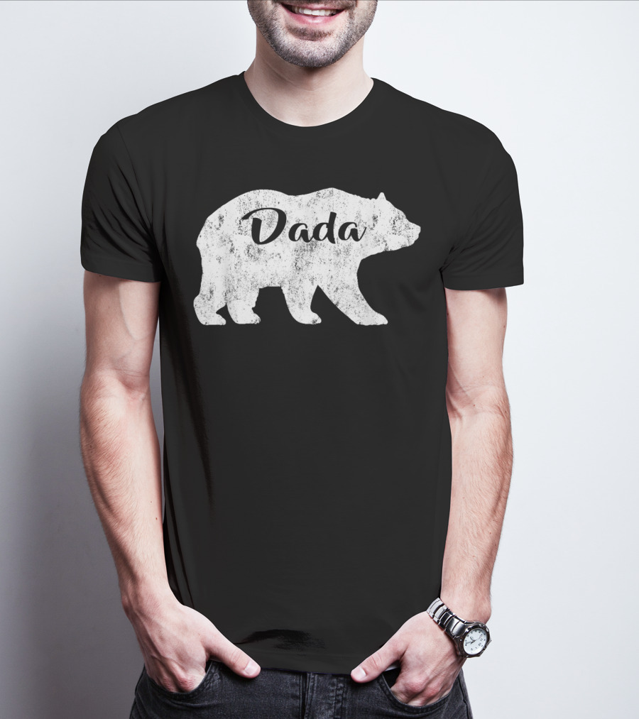 Dada Bear Mens Awesome Camping Gramps T-Shirt