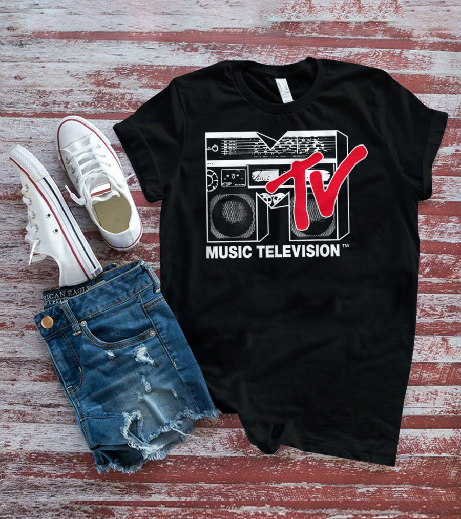 MTV Music Television Red Boombox T-Shirt