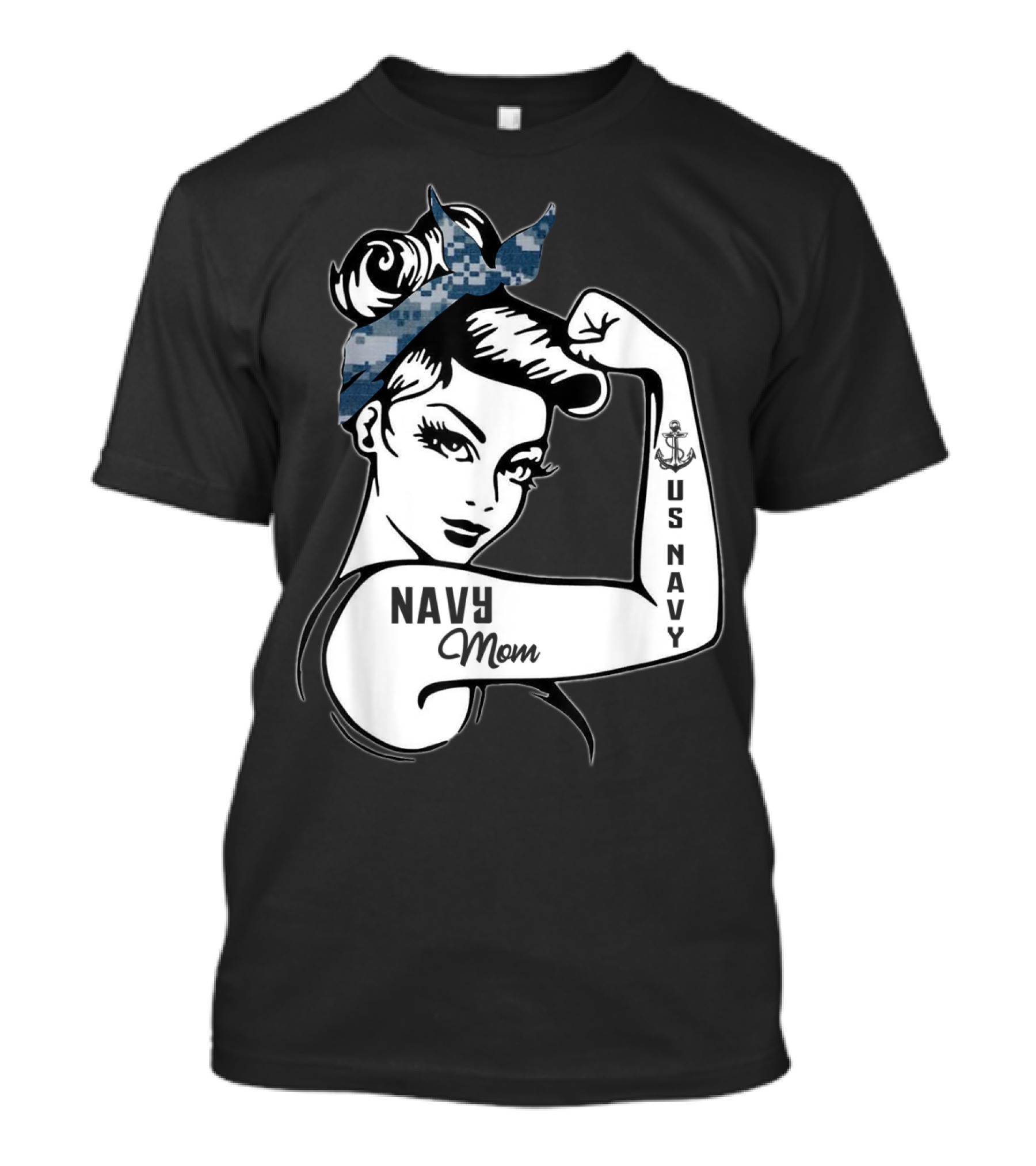 Navy Mom US Navy Strong Memorial Day T-Shirt