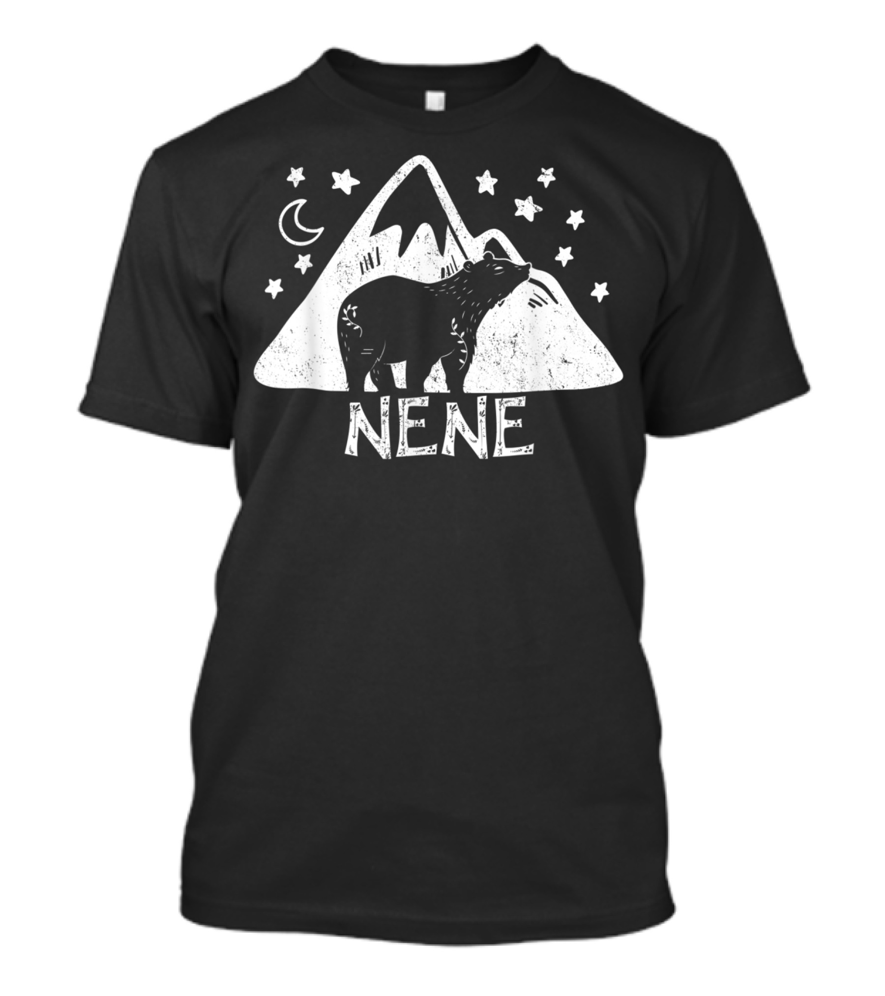 NENE Bear Floral Mountain Stars Moon T-Shirt