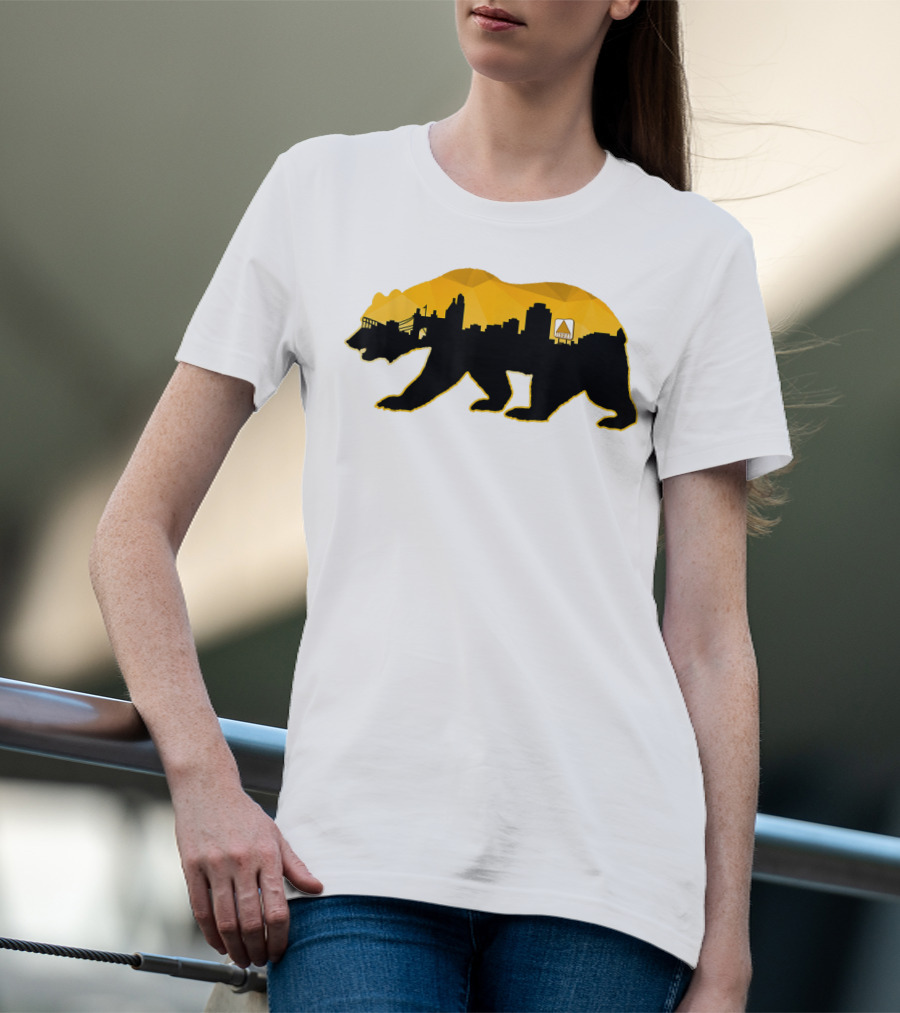 New England Bear Skyline Fear Beware Of Boston T-Shirt