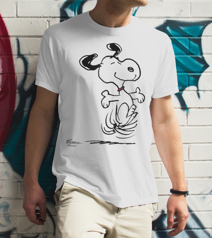 Snoopy Dancing Dog Peanuts Classic By Schulz T-Shirt
