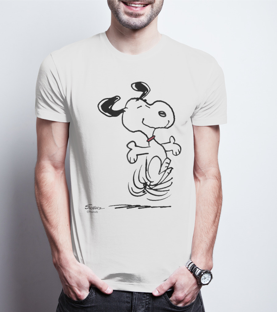 Snoopy Dancing Dog Peanuts Classic By Schulz T-Shirt