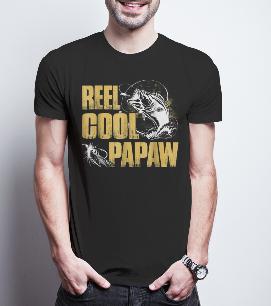 Reel Cool Papaw Fishing Bass Jumping Lure T-Shirt