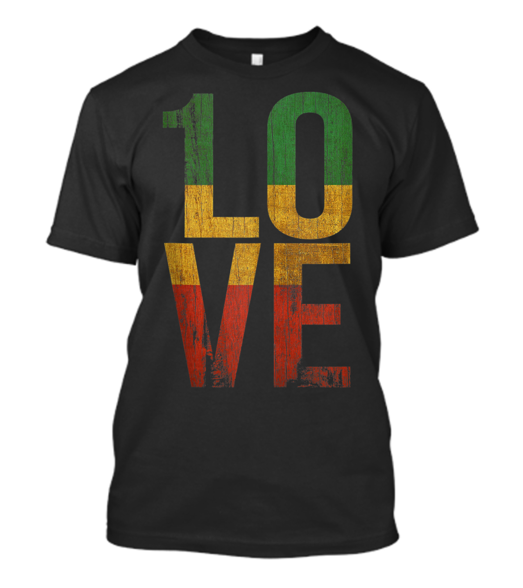 Roots Rock Reggae 1 Love Rasta Colors T-Shirt