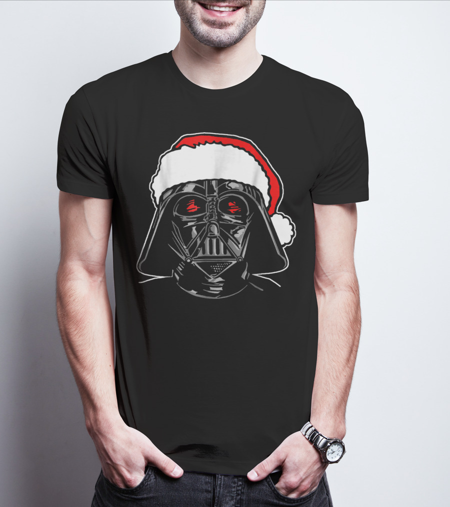 Darth Vader Santa Christmas Star Wars Sketch T-Shirt