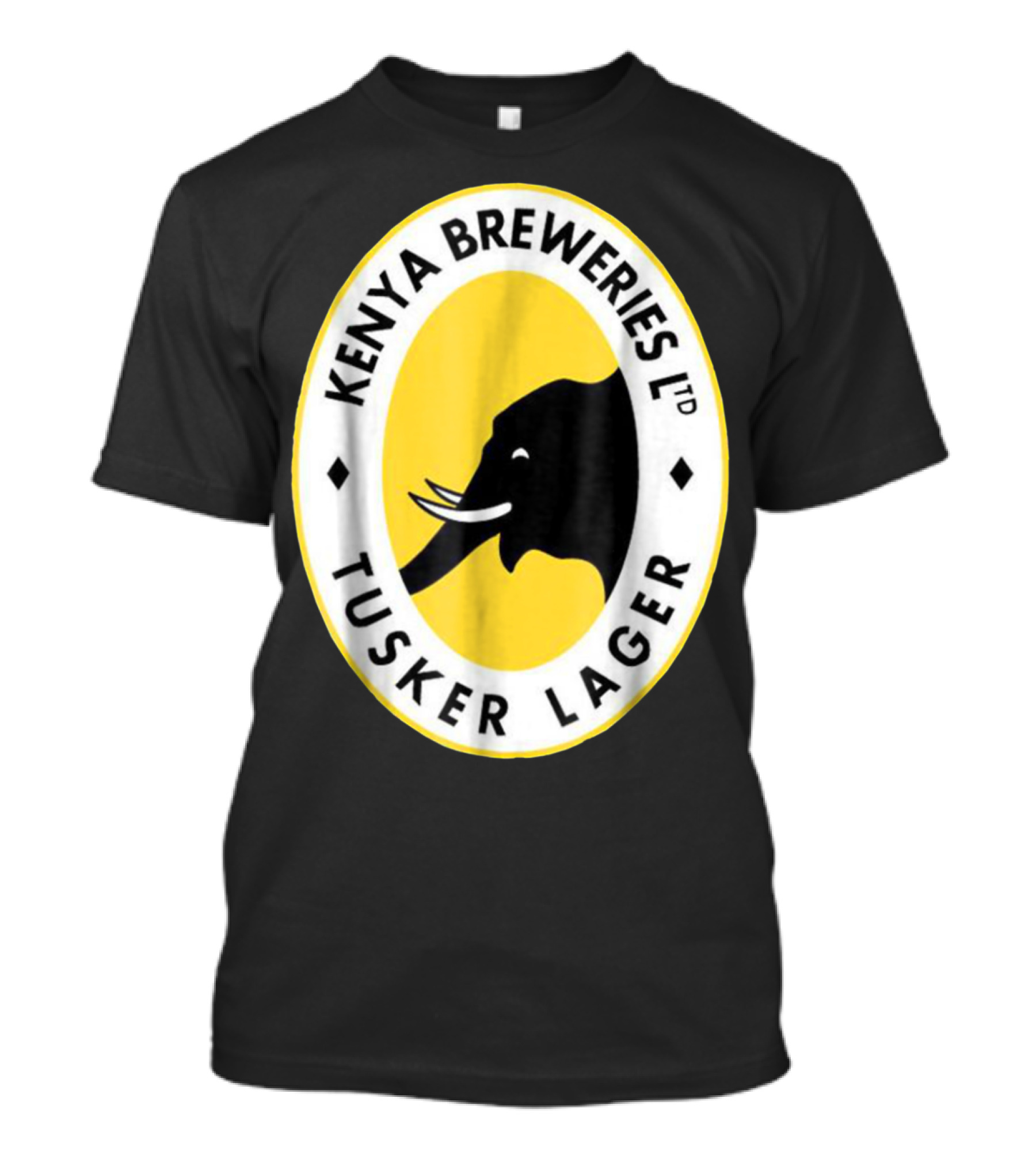 Kenya Breweries Ltd Tusker Lager African Elephant Icon T-Shirt