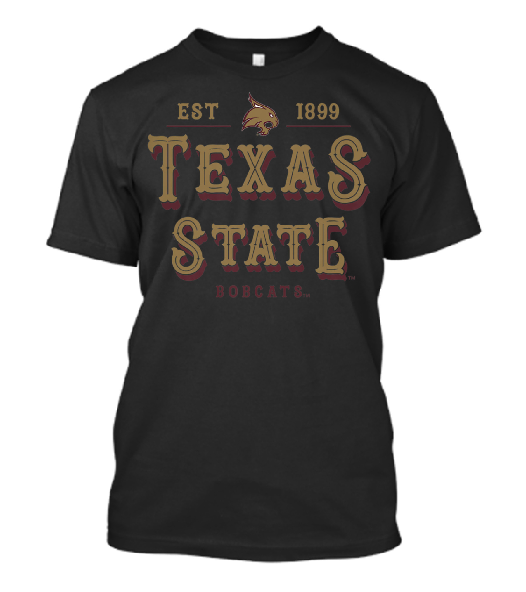 Texas State Bobcats Est 1899 NCAA Women's College T-Shirt