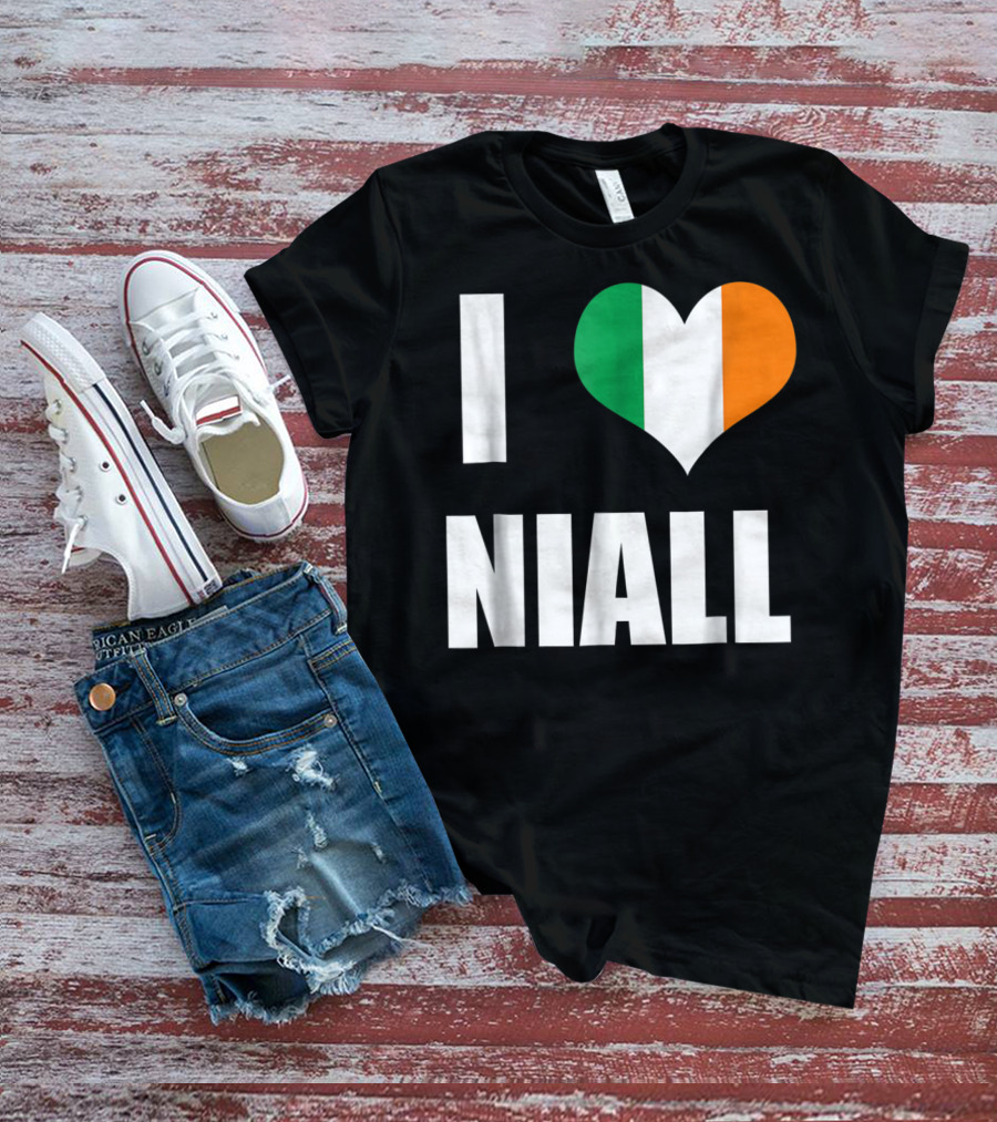 I Heart Niall With Ireland Flag Colors T-Shirt