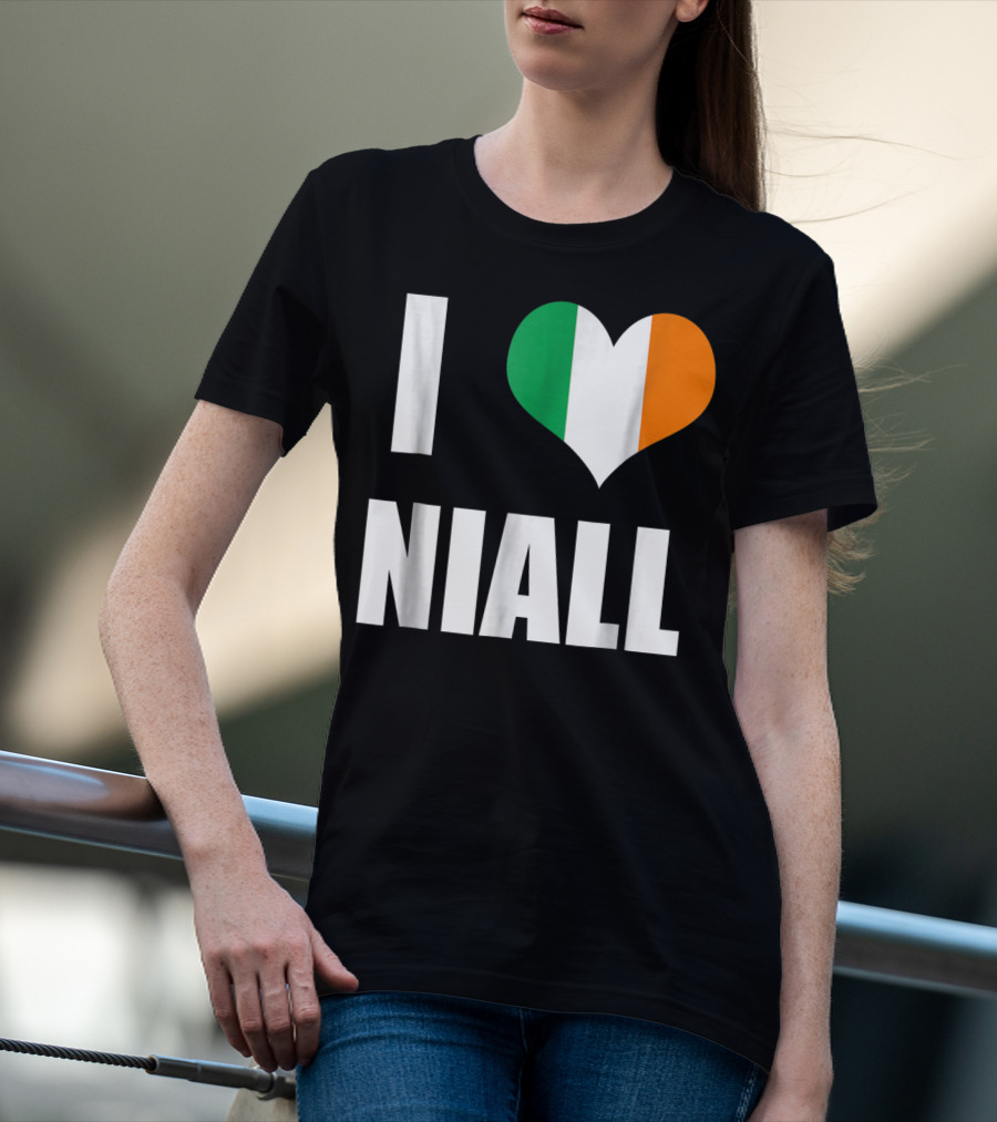 I Heart Niall With Ireland Flag Colors T-Shirt