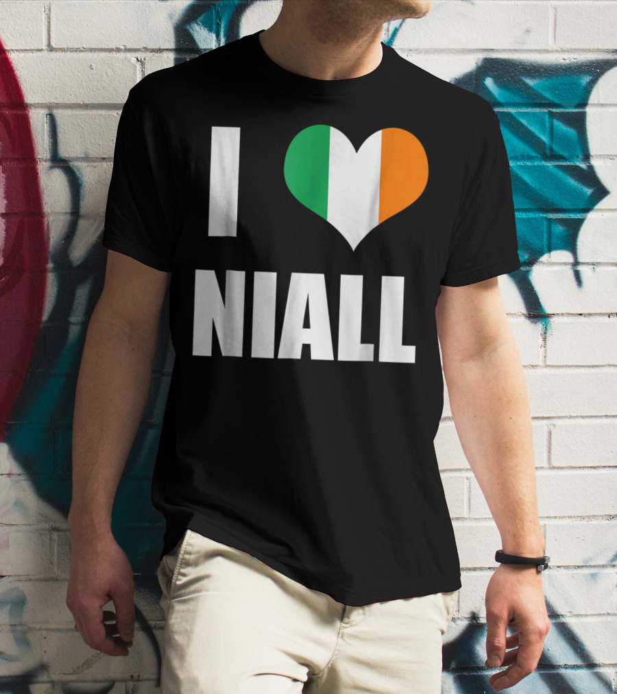 I Heart Niall With Ireland Flag Colors T-Shirt