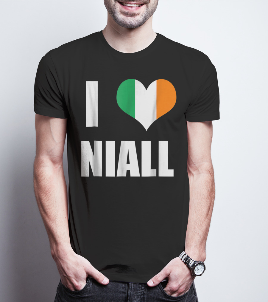 I Heart Niall With Ireland Flag Colors T-Shirt
