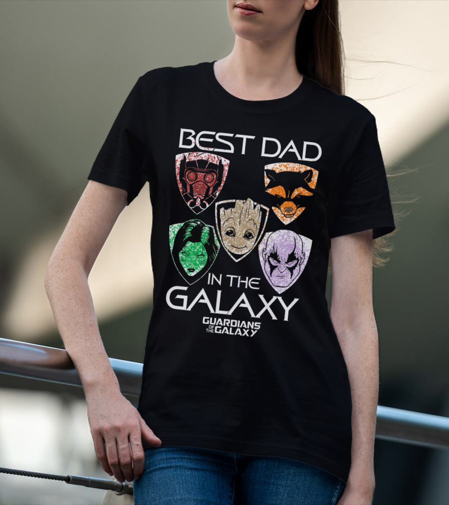 Best Dad In The Galaxy Guardians Of The Galaxy Father's Day T-Shirt