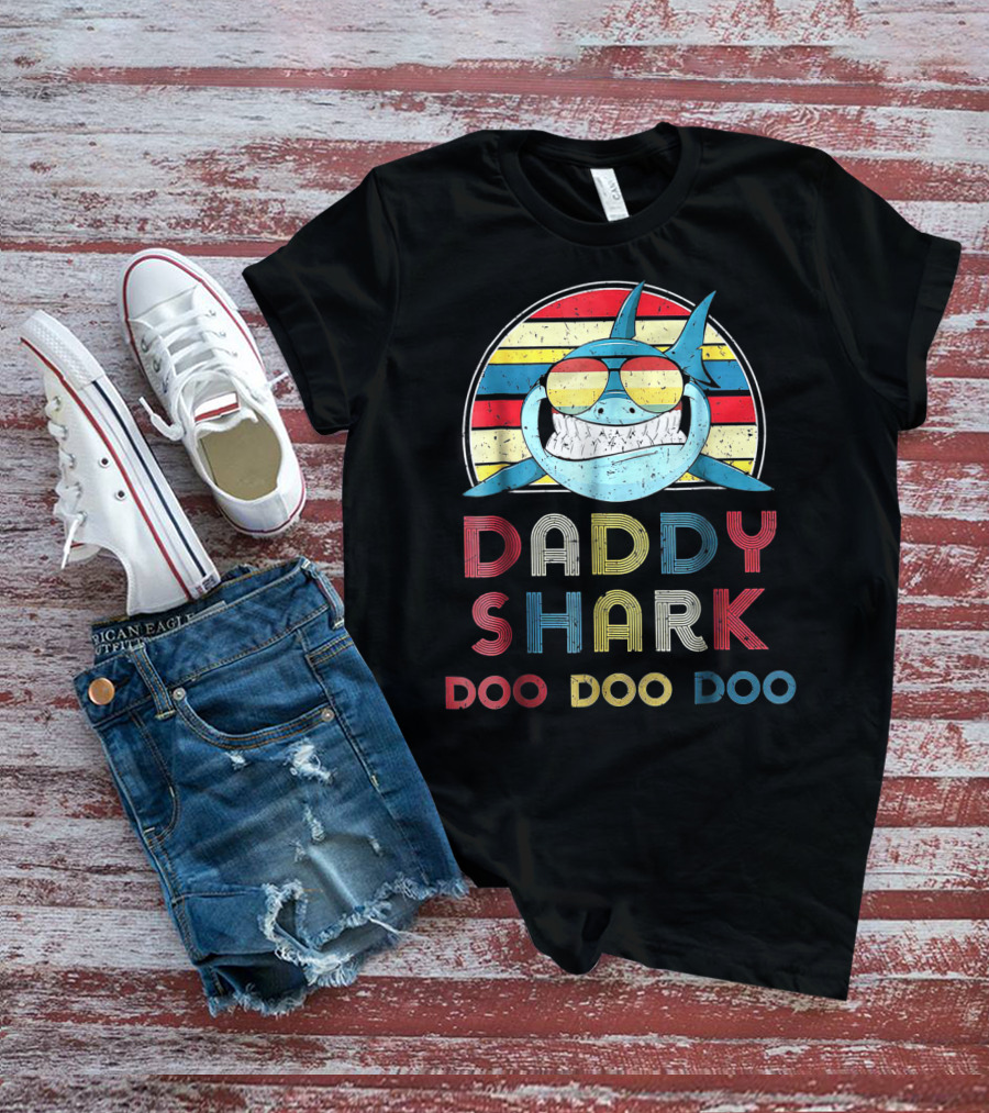 Daddy Shark Doo Doo Doo Vintage T-Shirt