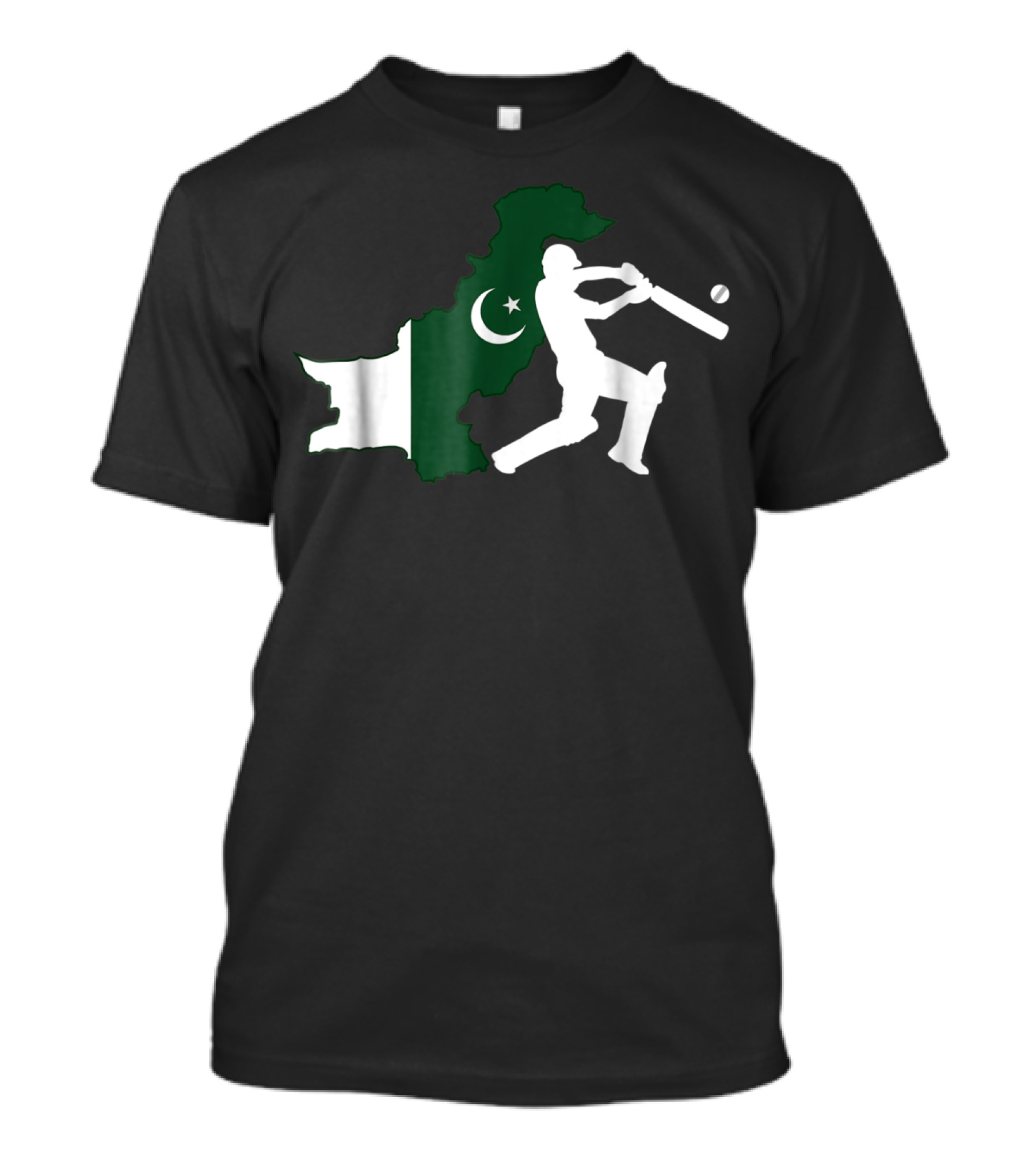 Pakistan Cricket Team Map And Player T-Shirt