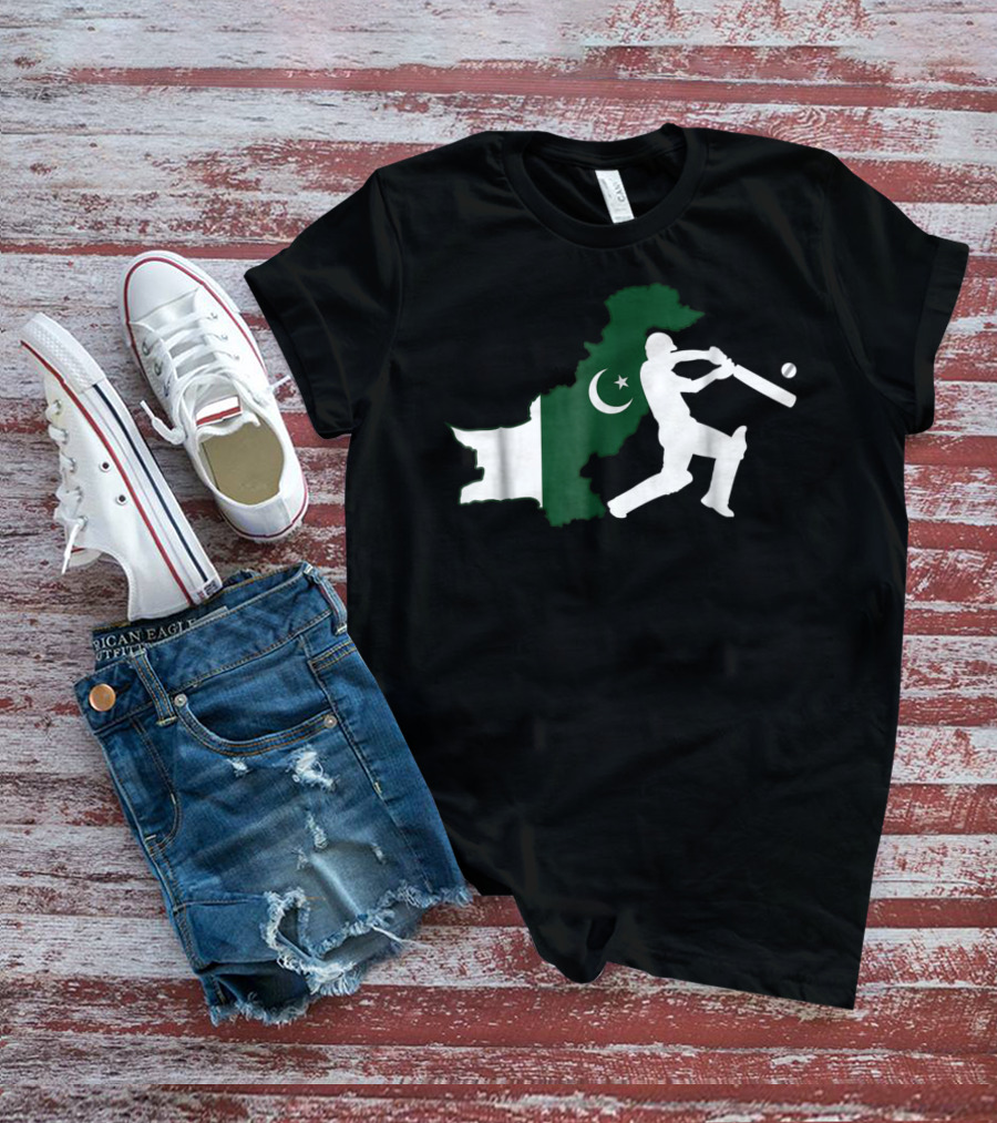 Pakistan Cricket Team Map And Player T-Shirt