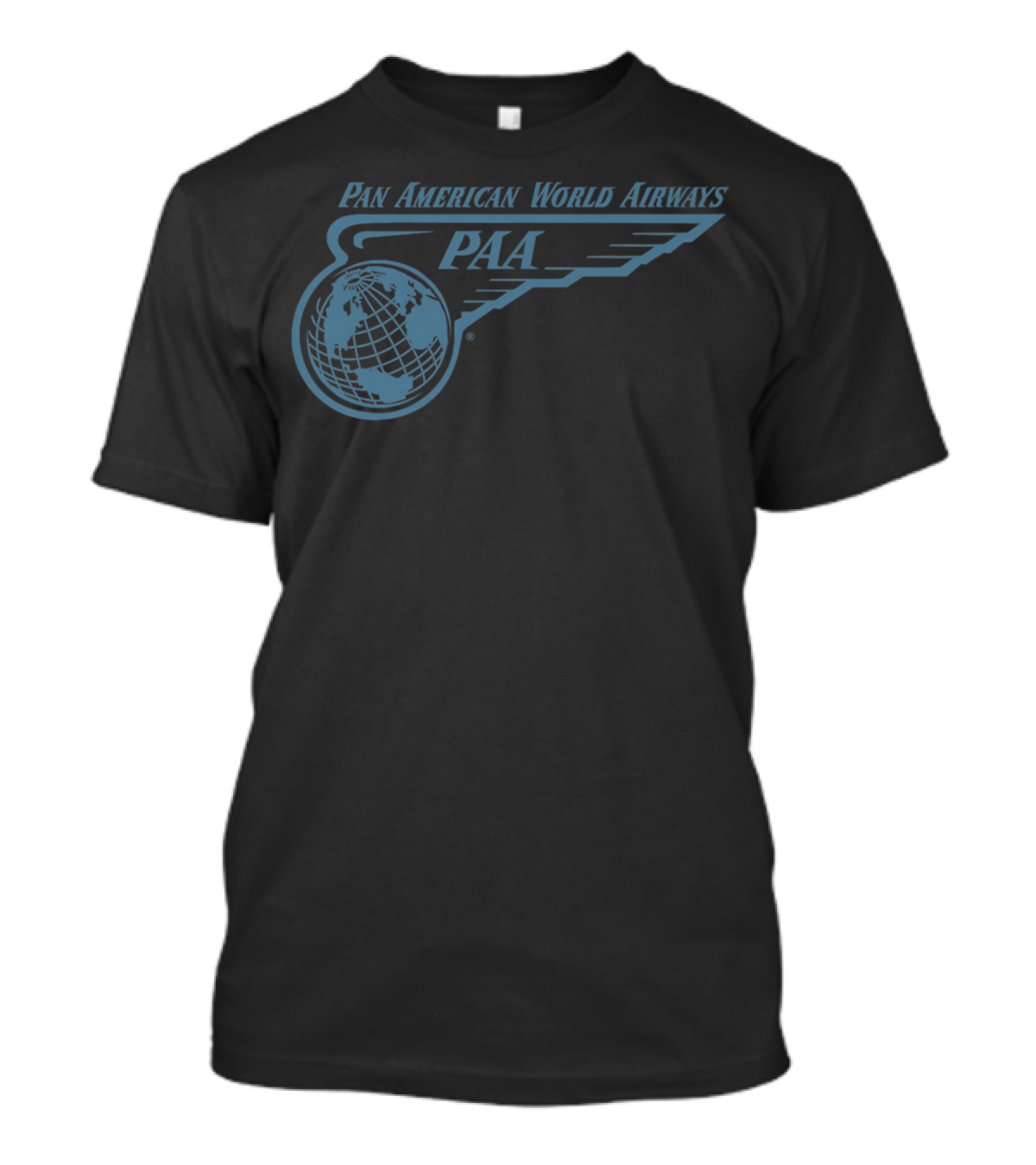 Pan American World Airways PAA Wing And Globe T-Shirt